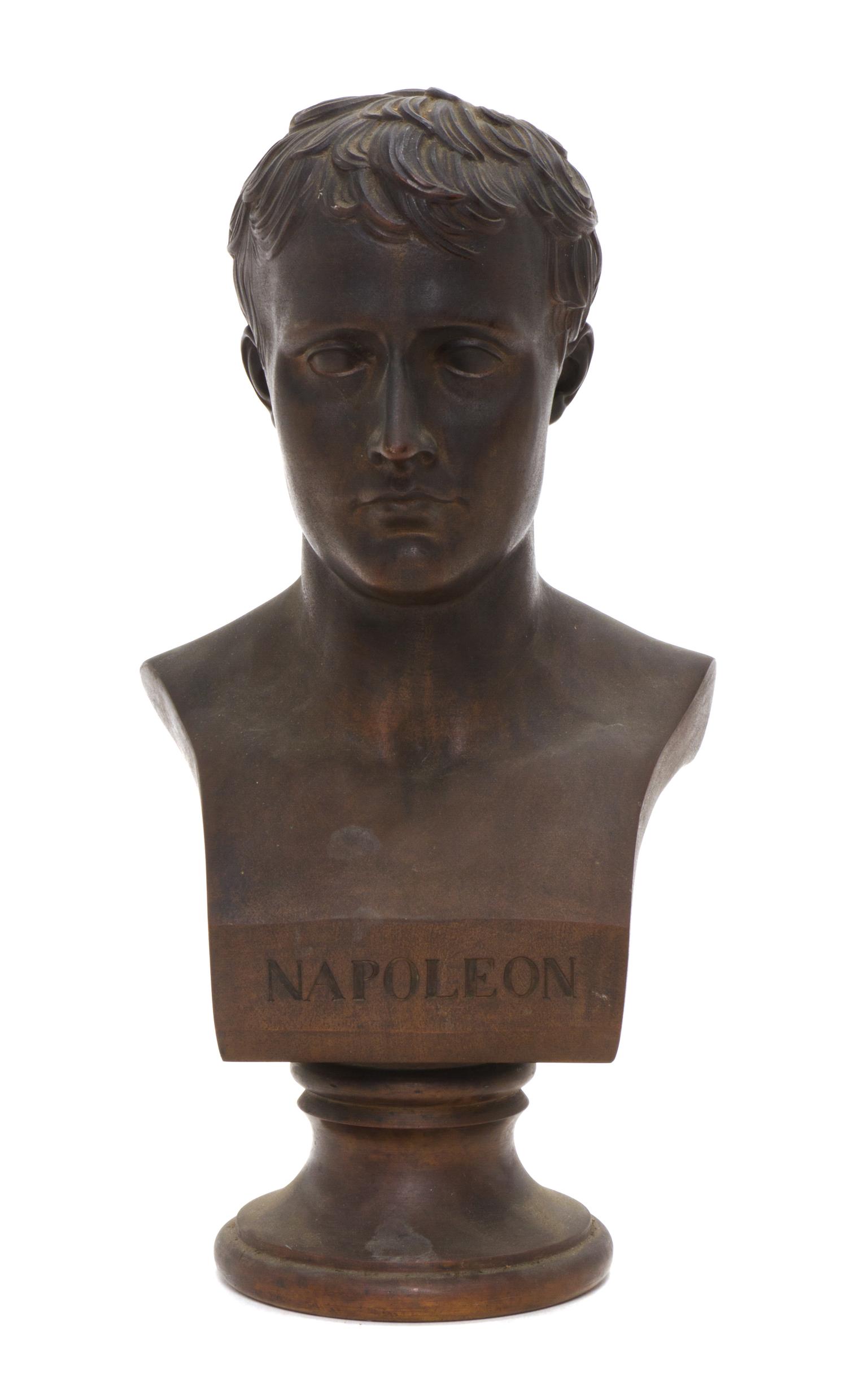 A French Bronze Bust, Height 14 1/4 inches.