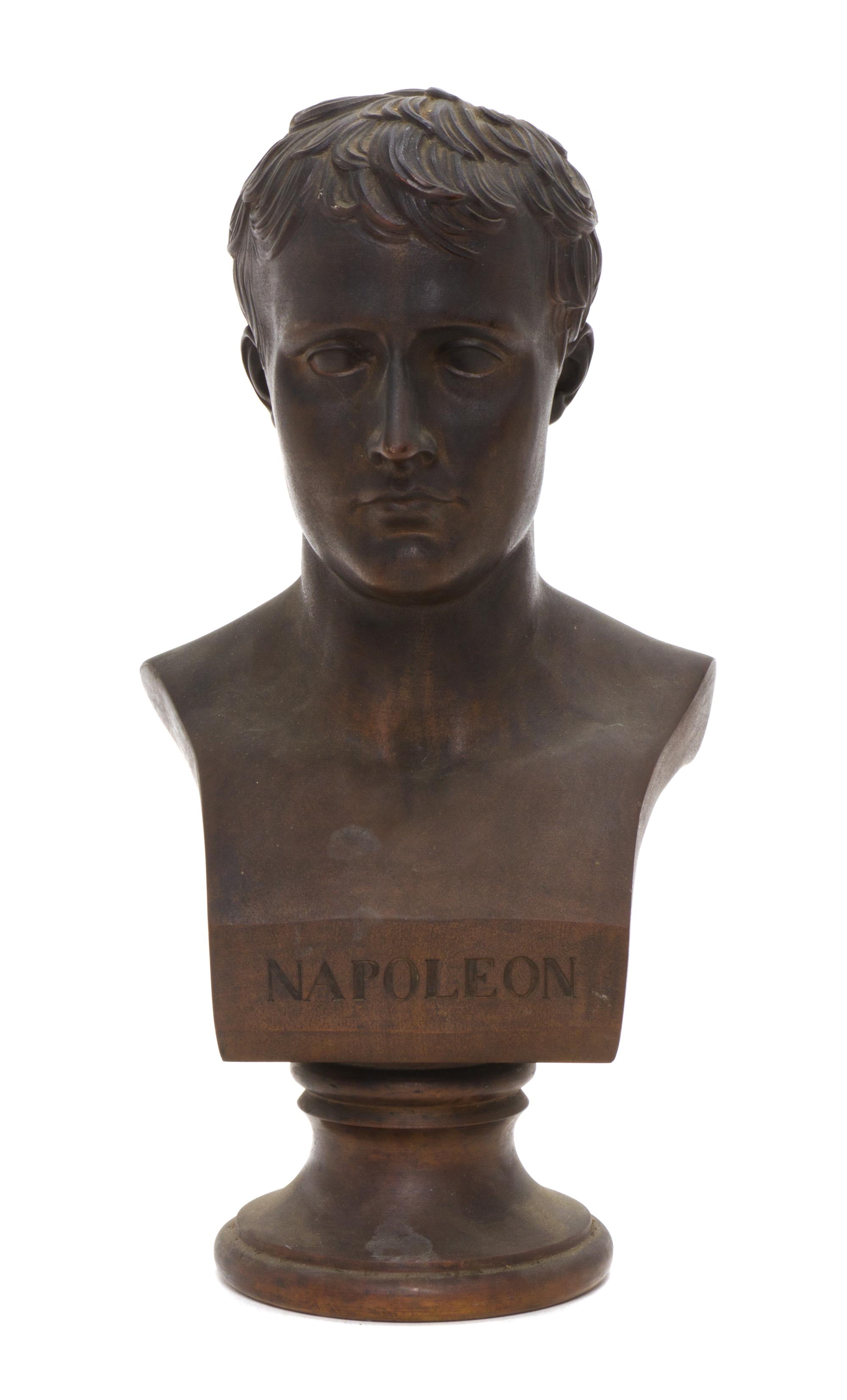 A French Bronze Bust, Height 14 1/4 inches.