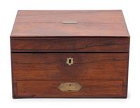 A Victorian Rosewood Dressing Box
