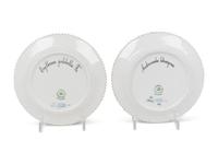 Two Royal Copenhagen Flora Danica Porcelain Bread Plates