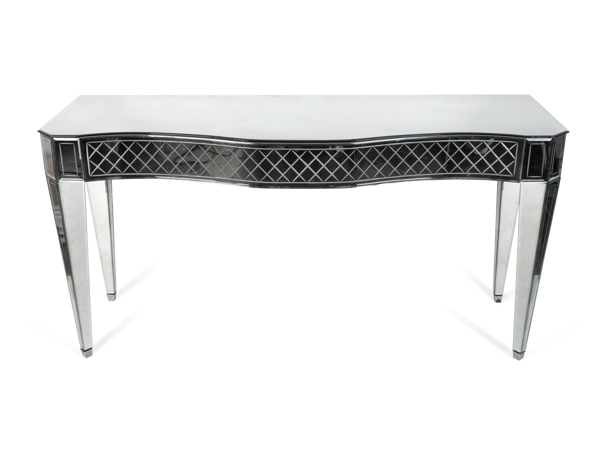 A Contemporary Etched Glass Console Table — 20TH CENTURY