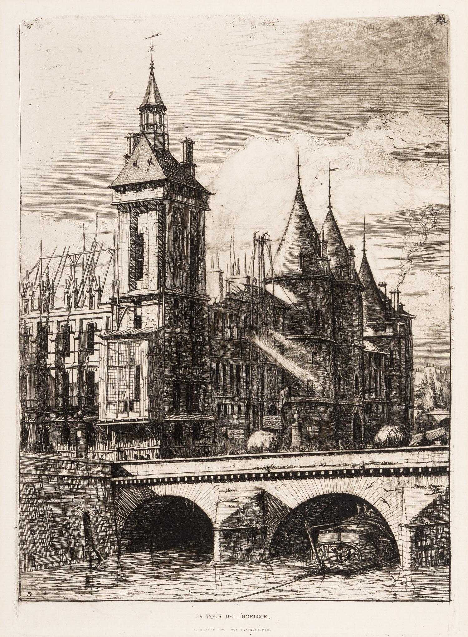 A Pair of Prints (La Tour de L’Horloge; La Galerie de Notre Dame)