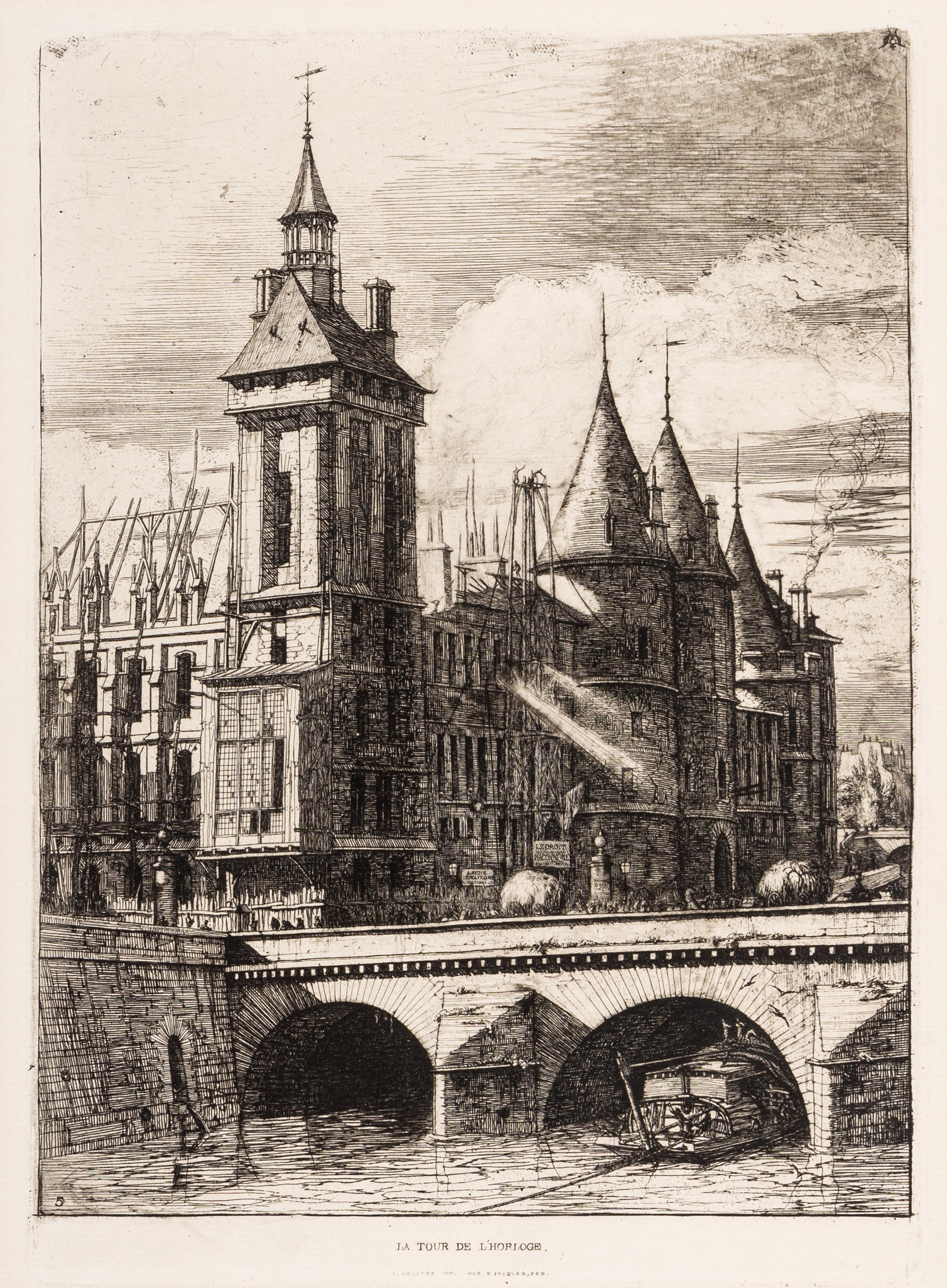 A Pair of Prints (La Tour de L’Horloge; La Galerie de Notre Dame)