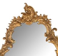 A Rococo Style Giltwood Cartouche-Form Mirror