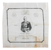 [ROYALTY]. A group of handkerchiefs, ceramics, and other ephemera from Queen VICTORIA, King GEORGE V, and King EDWARD VIII comprising: