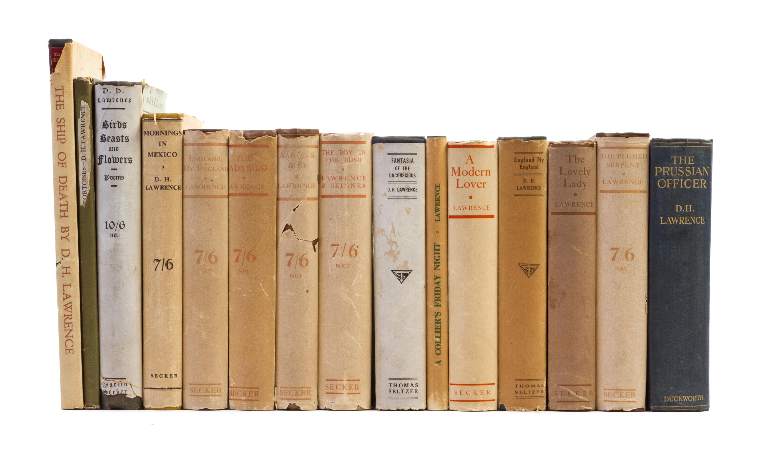 (COLLECTED WORKS) LAWRENCE, D.H. A group of 15 books.