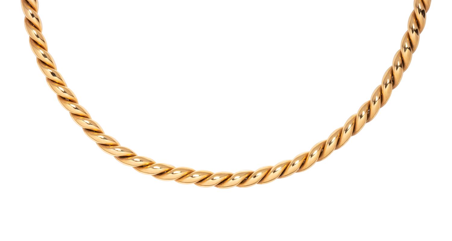 VAN CLEEF & ARPELS, YELLOW GOLD NECKLACE