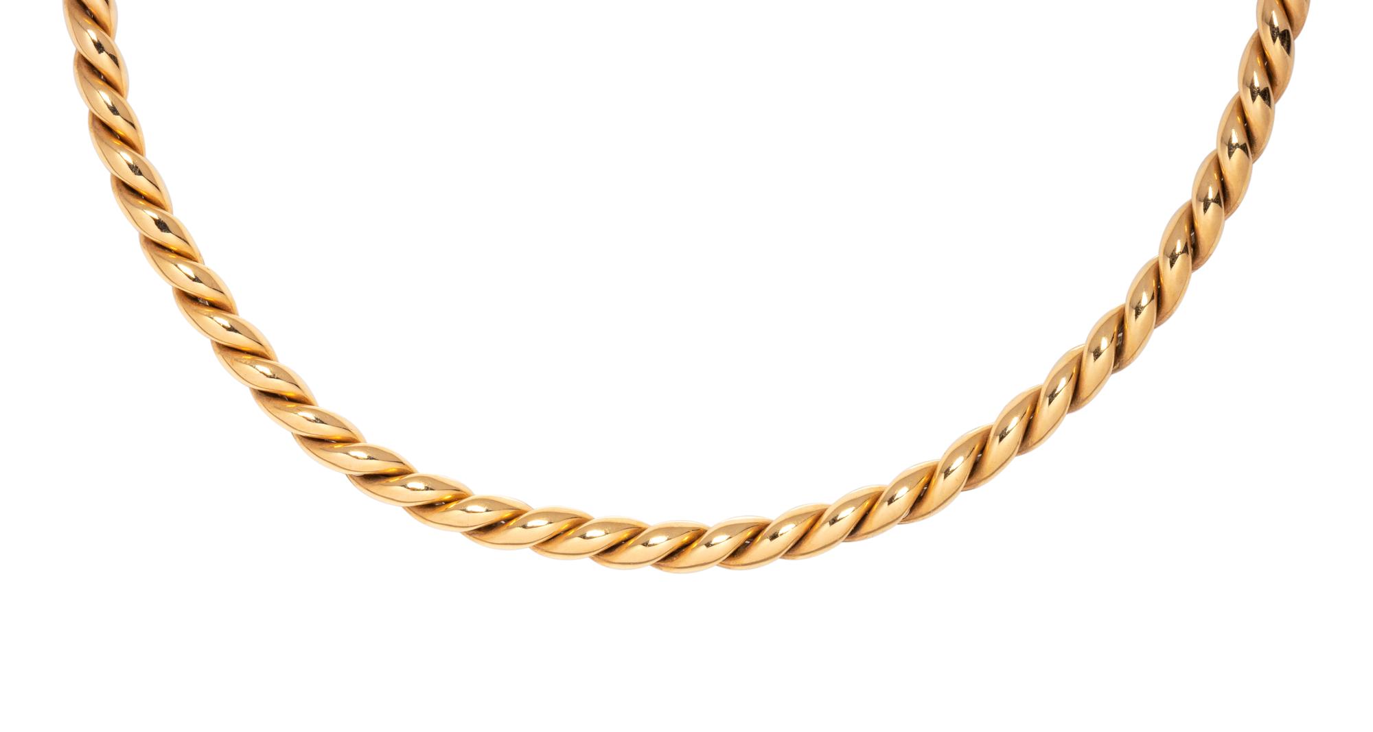 VAN CLEEF & ARPELS, YELLOW GOLD NECKLACE