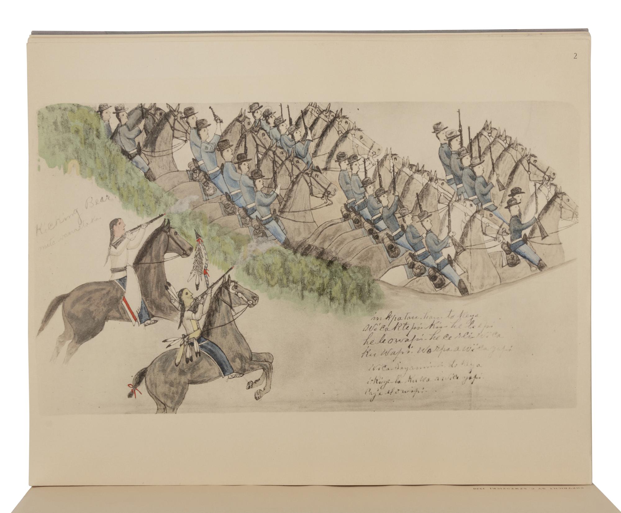 [NATIVE AMERICAN ART]. SZWEDZICKI, C., publisher. Sioux Indian Painting . Part I: Paintings Of The Sioux and Other Tribes of The Great Plains . Part II: The Art of Amos Bad Heart Buffalo . Nice: C. Szwedzicki, [1938].