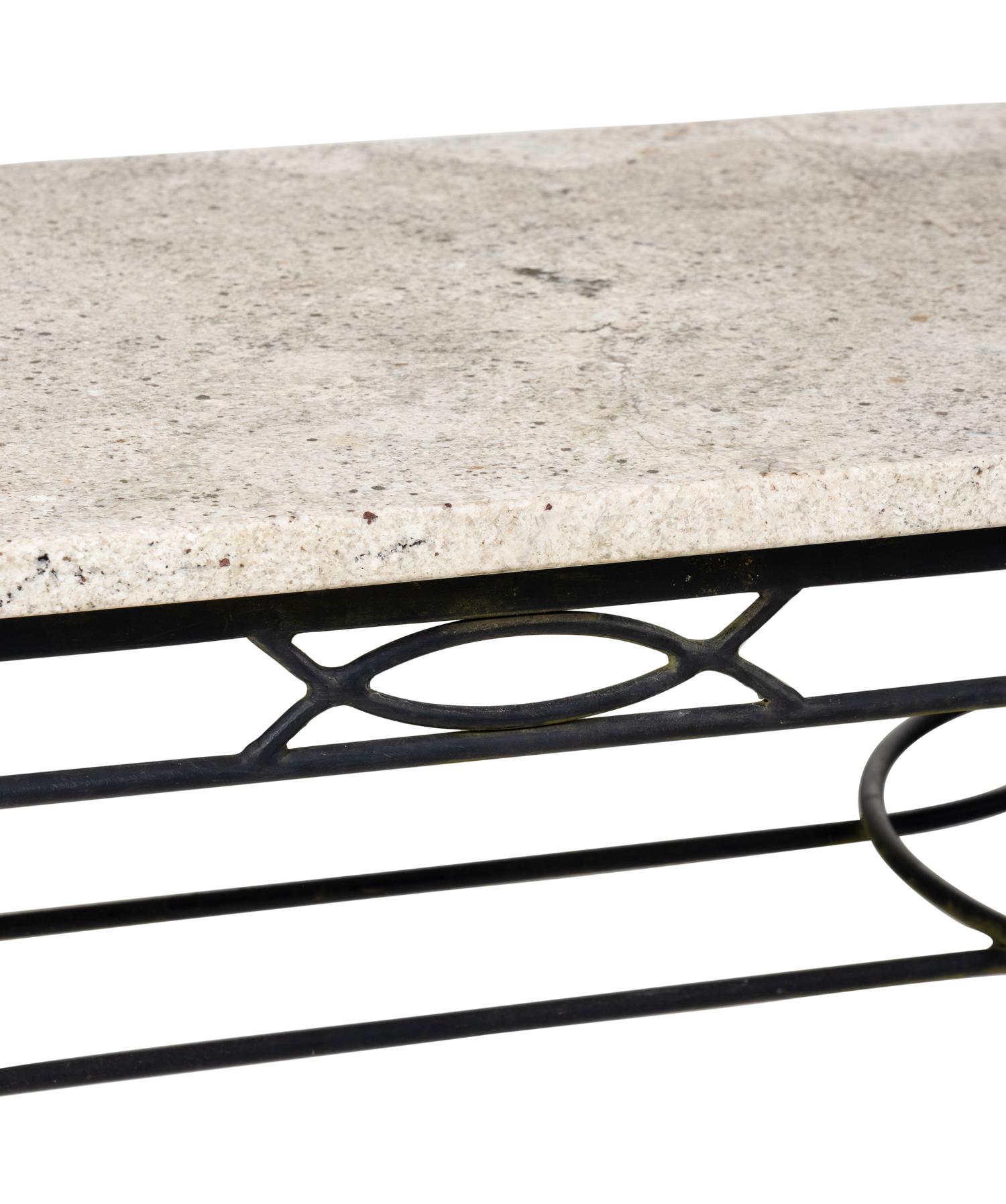 A Pair of Mario Papperzini 'Amalfi' Stone-Top Low Tables