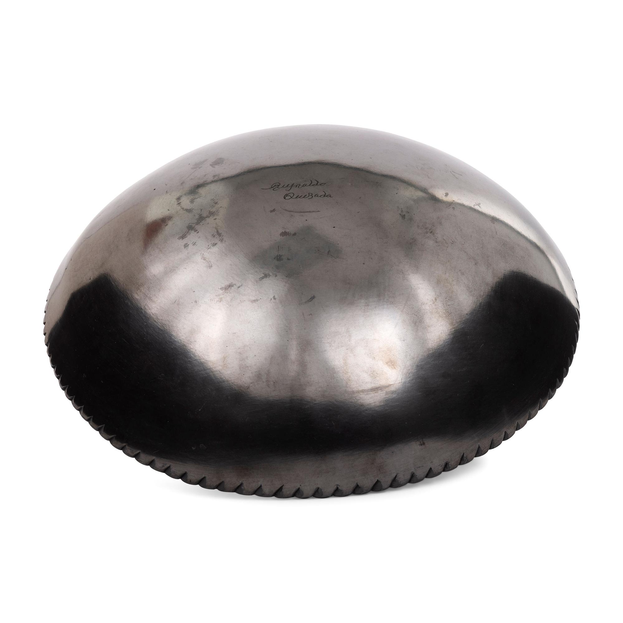 Blackware Pottery Plate