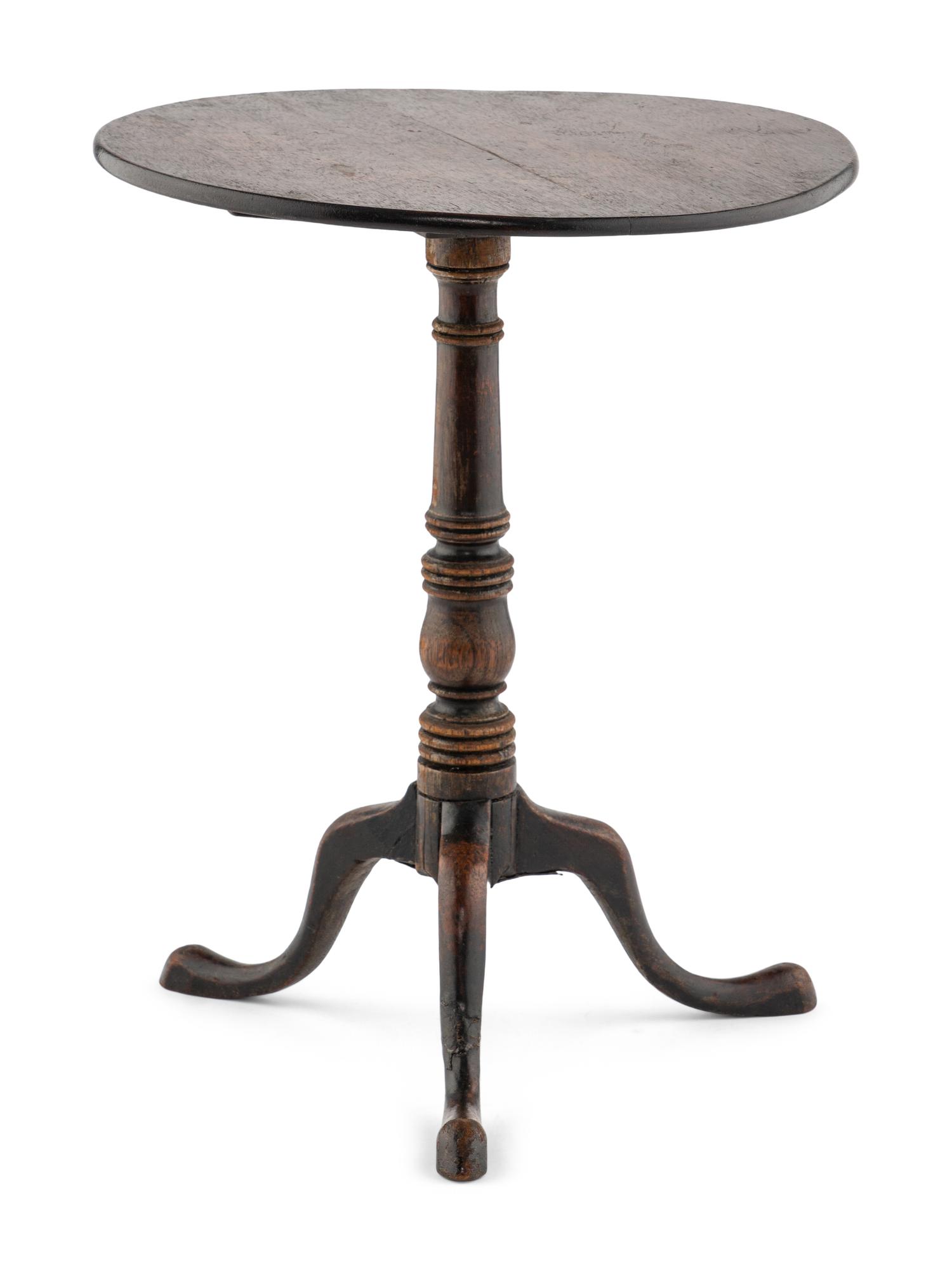 A George III Diminutive Mahogany Tilt-Top Table