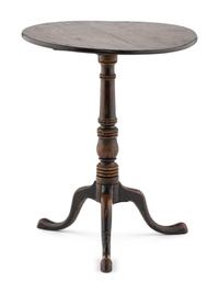 A George III Diminutive Mahogany Tilt-Top Table