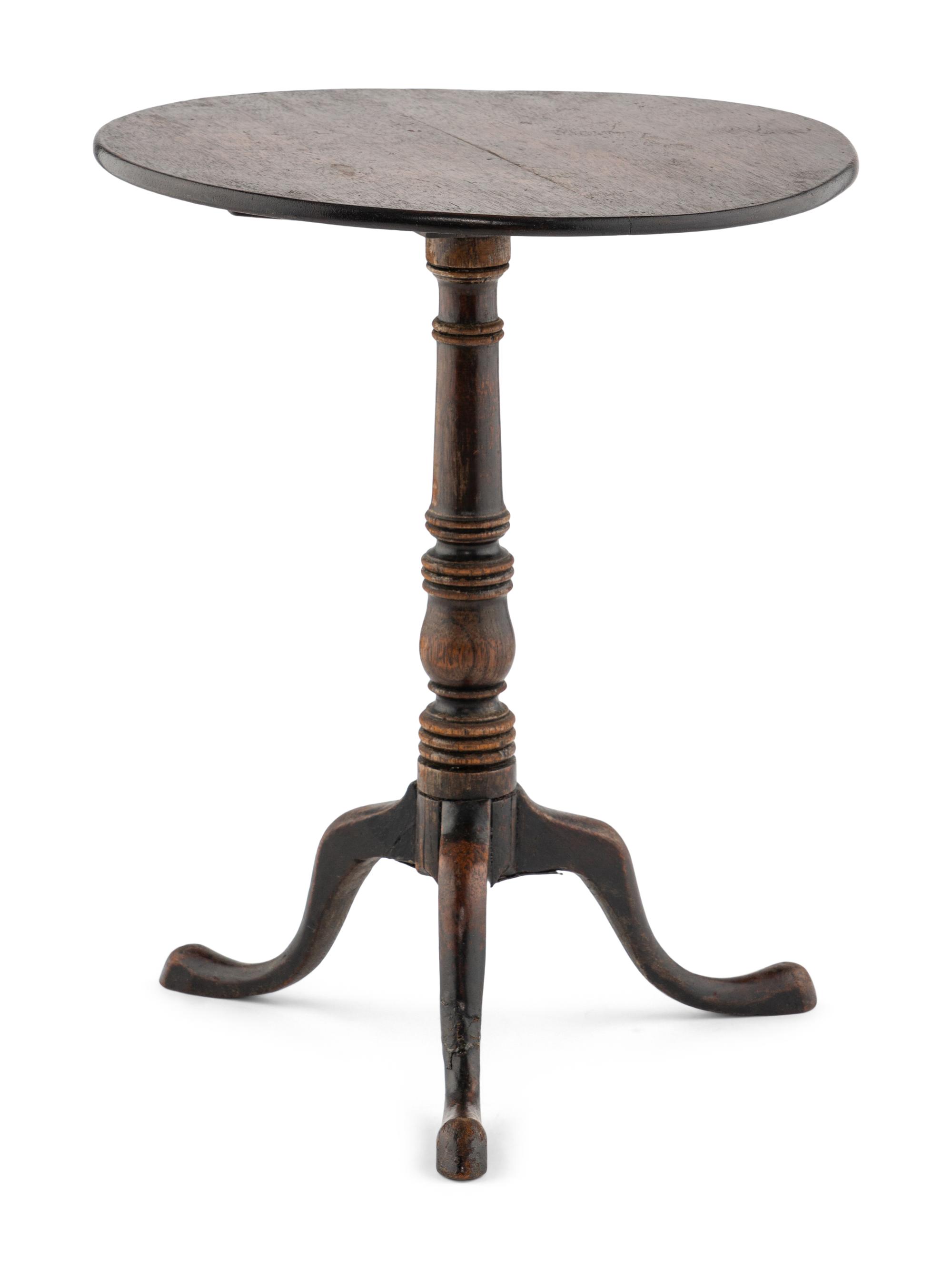 A George III Diminutive Mahogany Tilt-Top Table