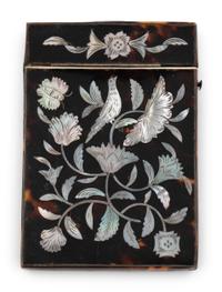 Three English Tortoise Shell Card Cases