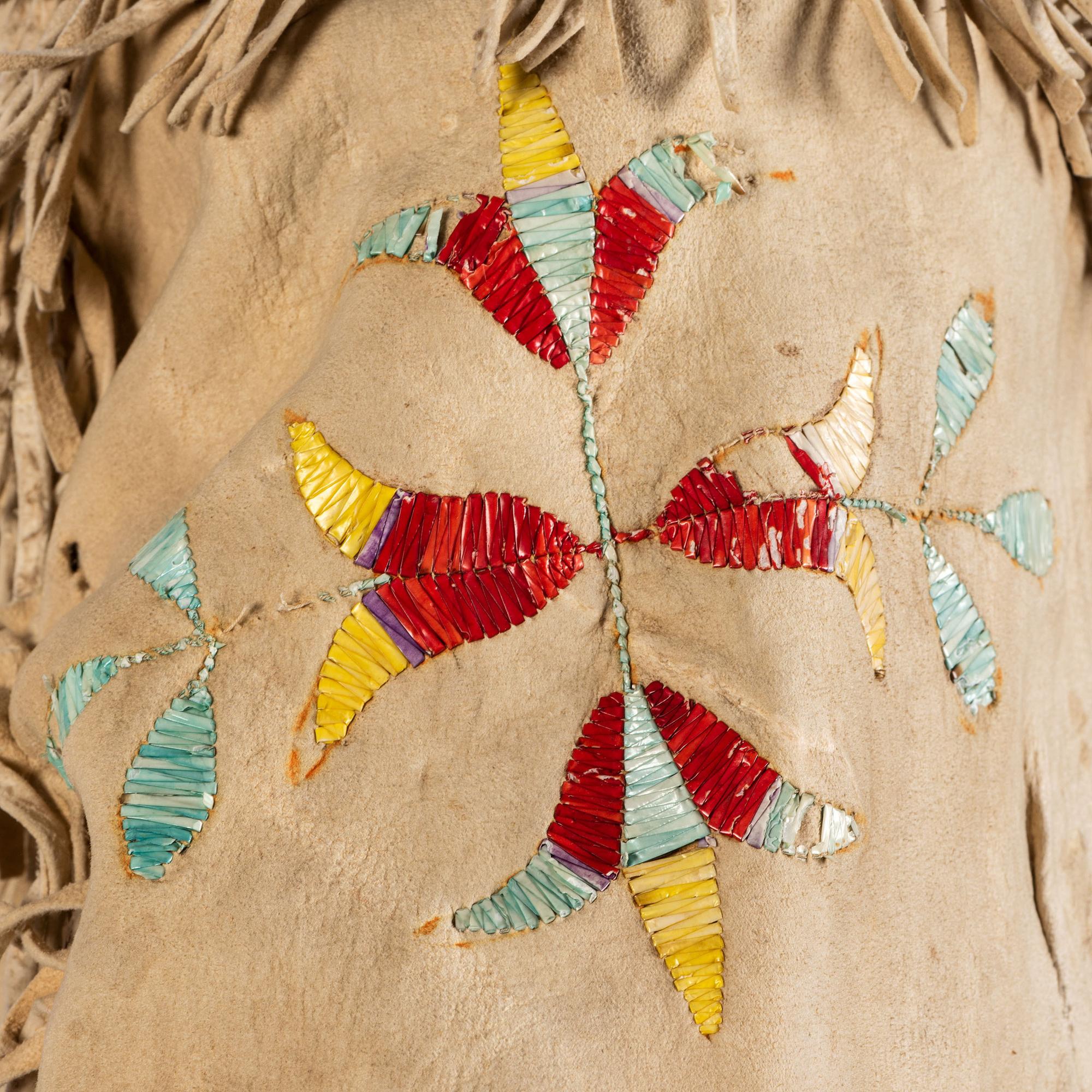 Santee Sioux Quilled Hide Coat