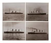 [TRANSPORTATION]. A group of 27 photographs of ocean liners including the RMS Titanic and HMHS Britannic. [Cowes, England]: Beken of Cowes, ca last half of the 20th century.