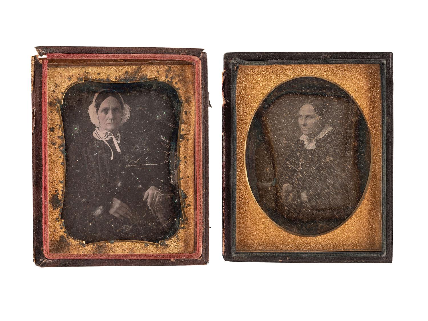 [EARLY PHOTOGRAPHY]. A group of 18 quarter and third plate daguerreotype portraits of men and women, including: