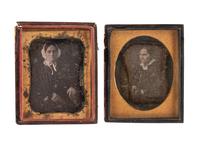 [EARLY PHOTOGRAPHY]. A group of 18 quarter and third plate daguerreotype portraits of men and women, including: