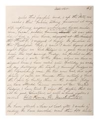 [CIVIL WAR - CUSTER, George A.]. Manuscript documenting the wartime experiences of Major Harlan Page Lloyd, 22nd New York Cavalry and 24th New York Light Artillery, aid to Custer during the Shenandoah Campaign.