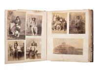 [NATIVE AMERICANS]. JUNKIN, William W. (1831-1903). A Collection of Indian Photographs and Views with Photos of a Few White Employes [ sic ] Together with Some Indian Letters and Paintings. Made by W.W. Junkin, Fairfield, Iowa. 1889-93.