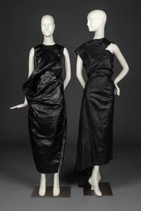 Rick Owens Dress with Olmar and Mirta Black Leather Dress
