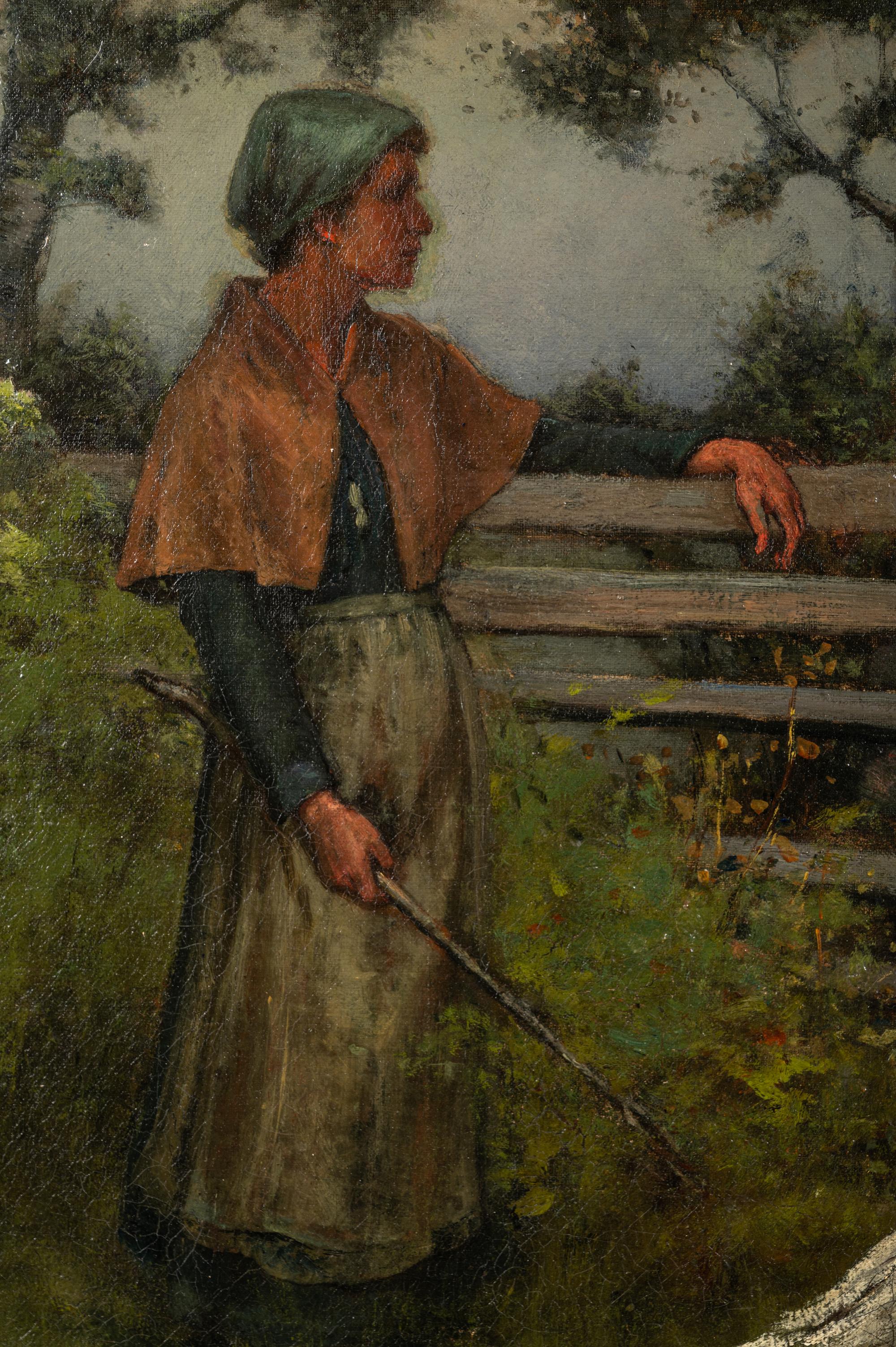 Woman with Geese