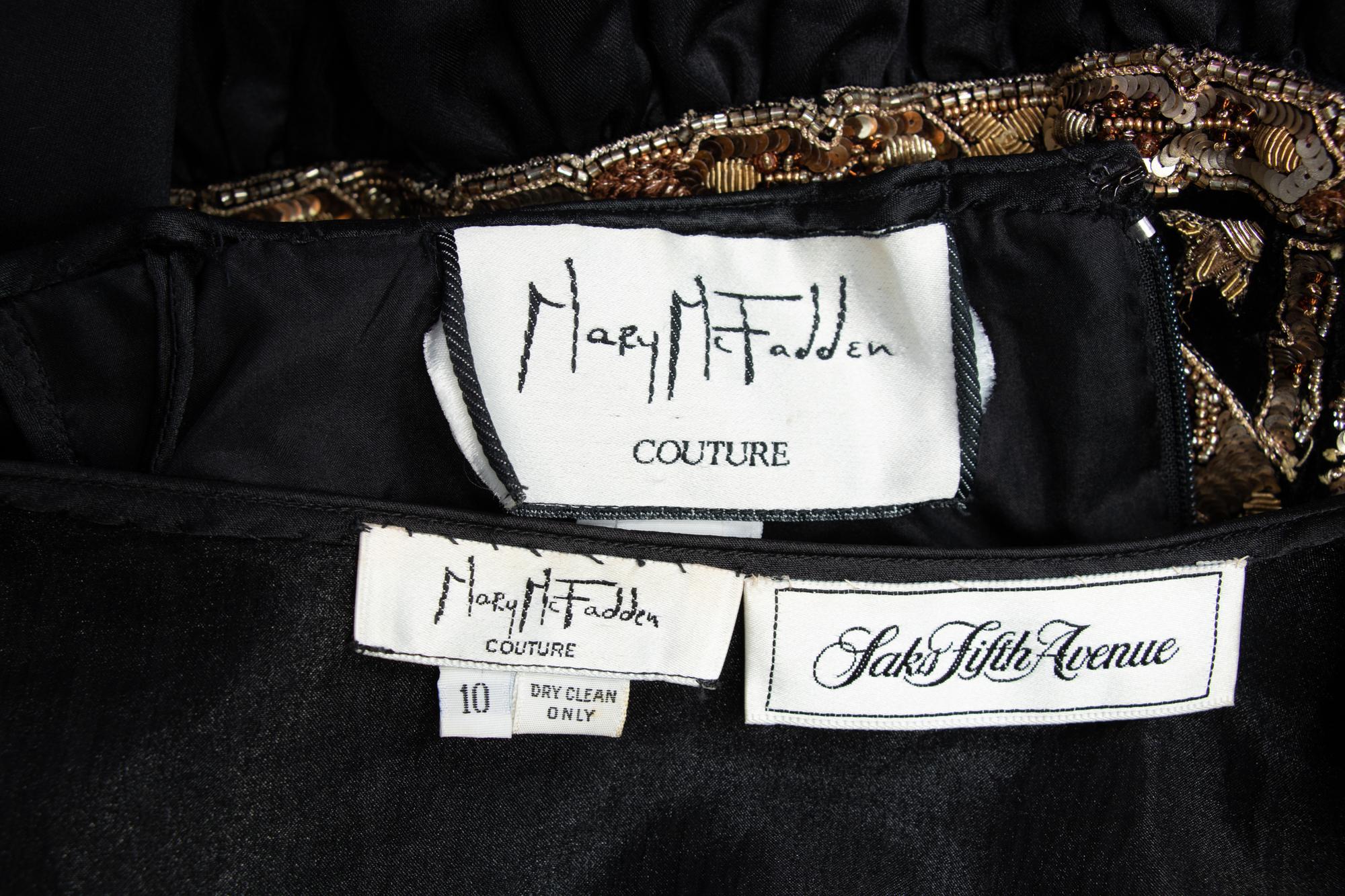 Two Mary McFadden Couture Dresses