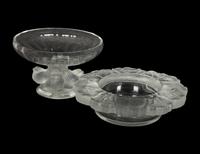 A Group of Four Lalique Table Articles