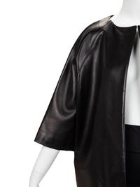 J. Mendel Black Leather Coat