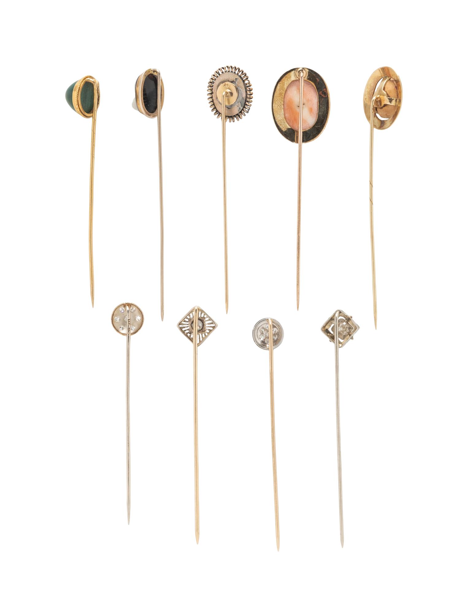 COLLECTION OF STICKPINS