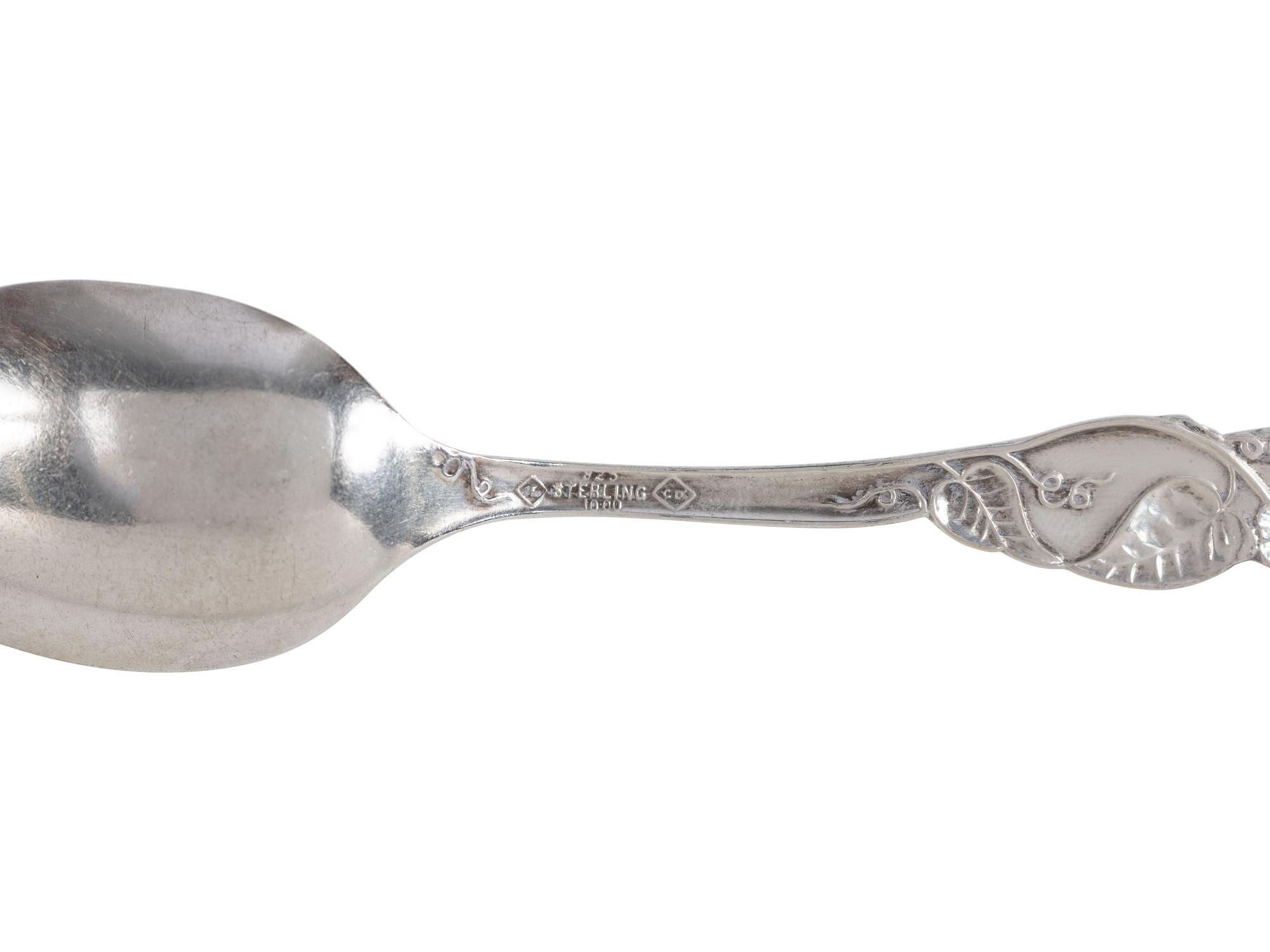 Twenty Silver and Enamel Souvenir Spoons