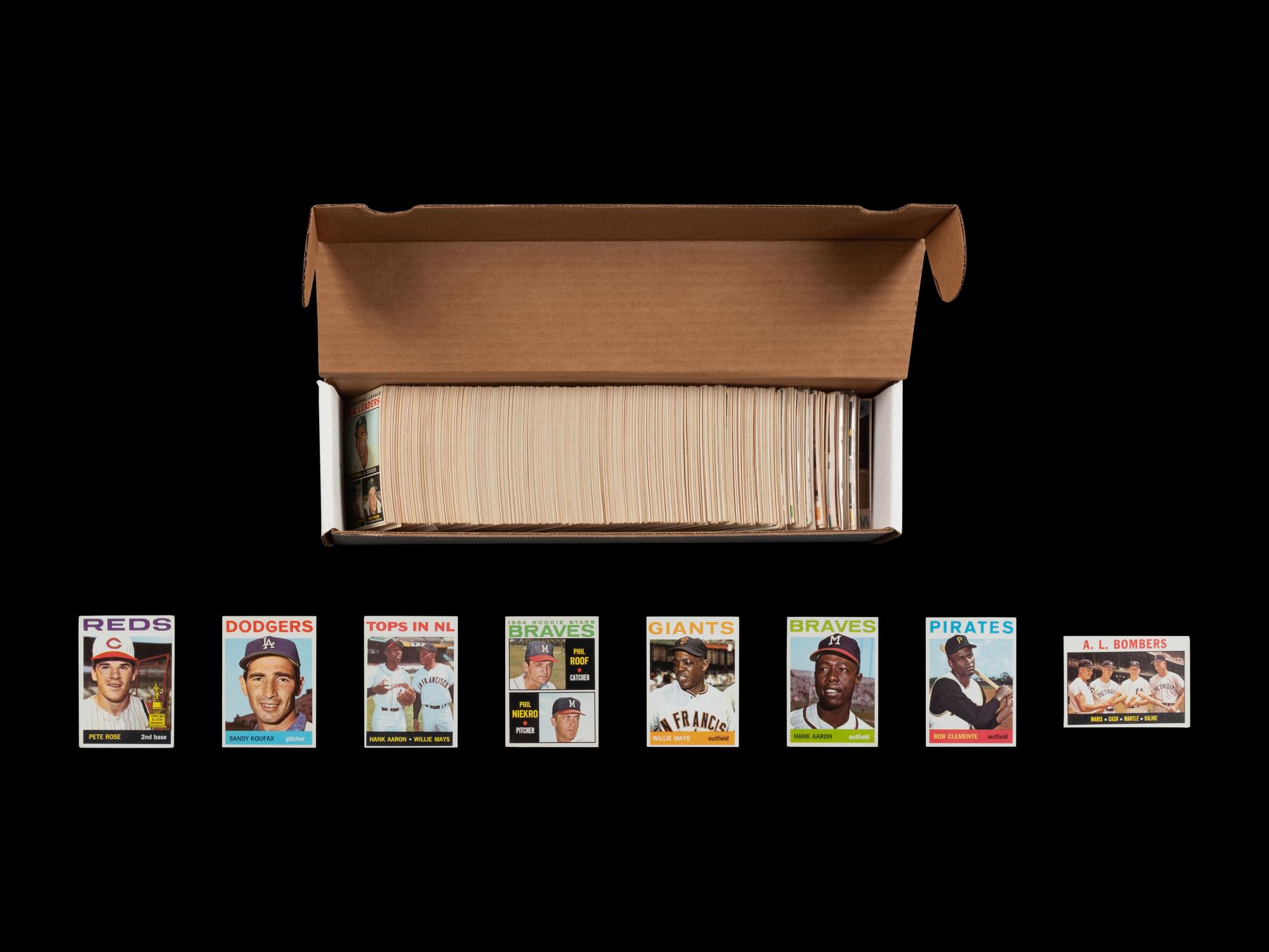 A Near Set of 1964 Topps Baseball Cards (584/587)
