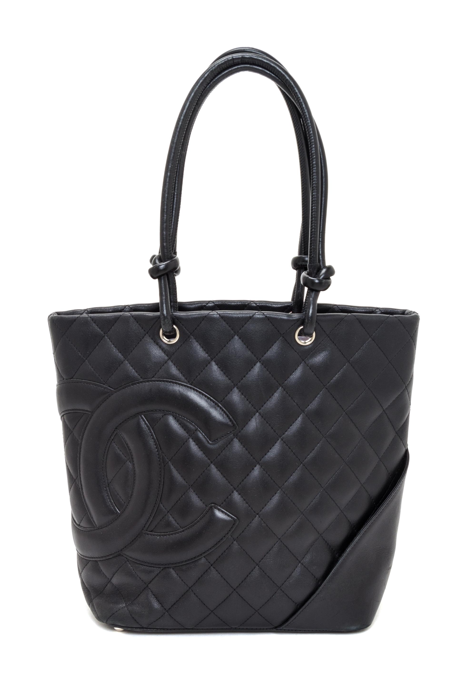 A Chanel Black Quilted Leather Ligne Cambon Tote Bag, 11.5" x 10" x 4".