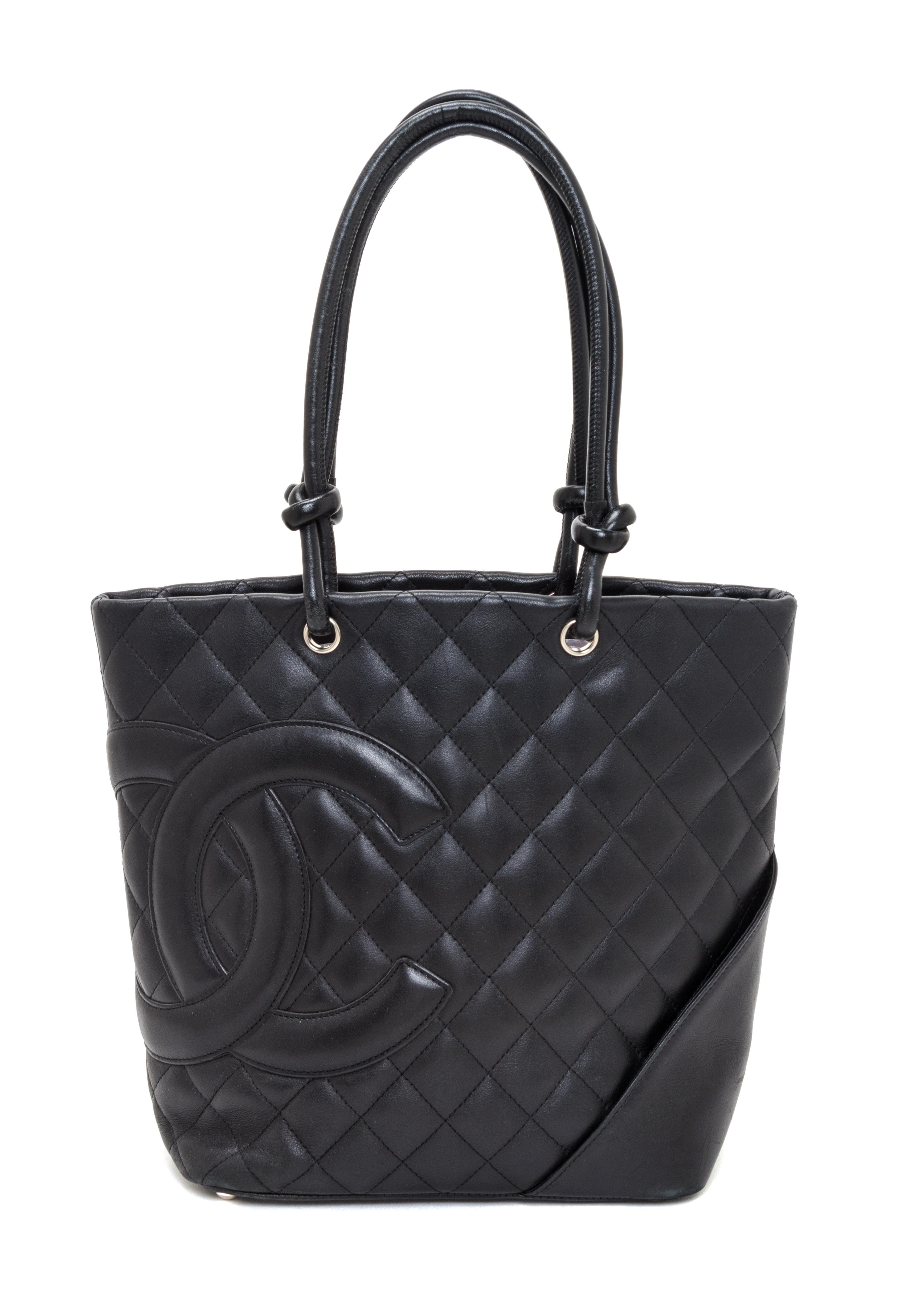 A Chanel Black Quilted Leather Ligne Cambon Tote Bag, 11.5" x 10" x 4".