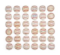 Bases Loaded Signed Autograph Baseball Group No. 36
