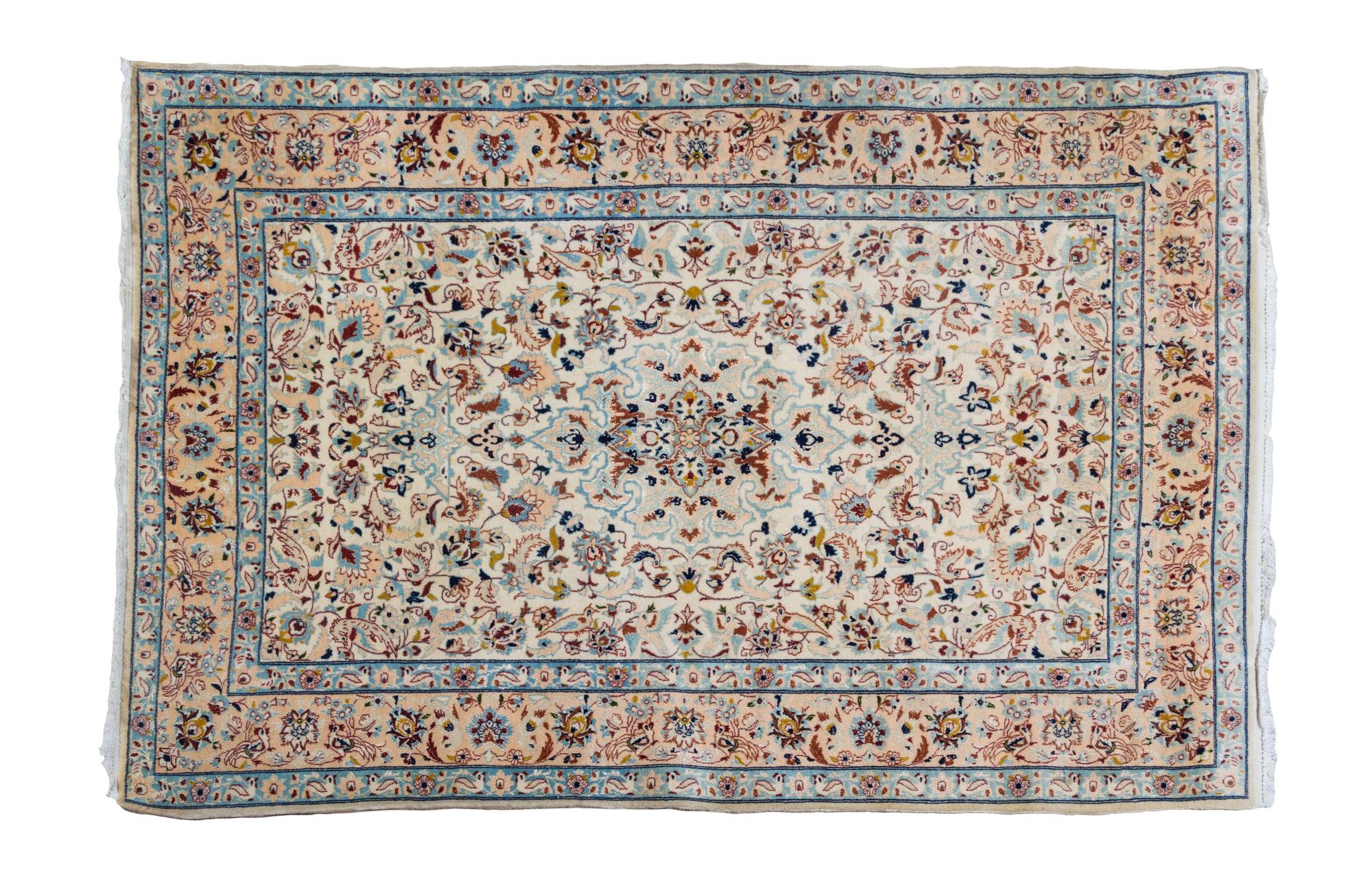 A Nain Wool Rug 5 feet x 3 feet.