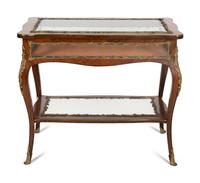 A Louis XV Style Gilt-Bronze Mounted Vitrine Table