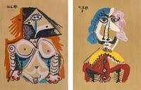Two plates from Portraits Imaginaires , 1969