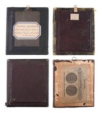 [EARLY PHOTOGRAPHY]. 15 European daguerreotypes of men housed in passe partout mounts.
