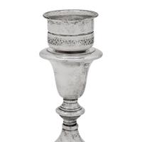 A Pair of American Silver Weighted Candlesticks