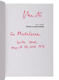 CHRISTO & JEANNE-CLAUDE. Barils - Barrels . 2016. INSCRIBED BY CHRISTO TO SECRETARY ALBRIGHT.