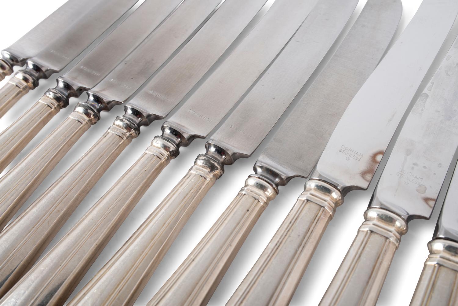 An Assembled Gorham and Durgin Silver Flatware Service