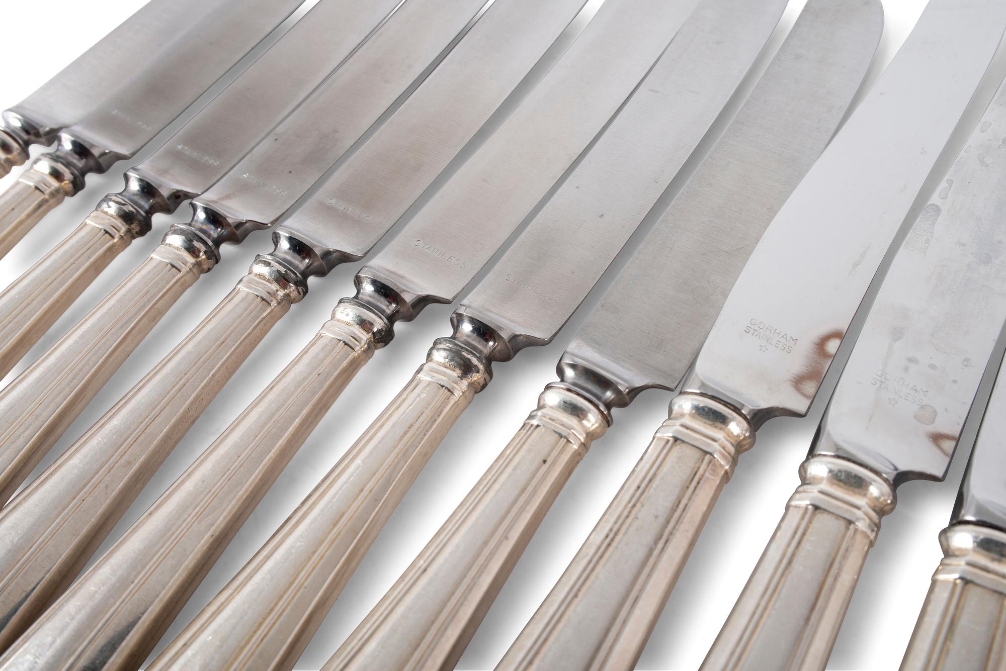 An Assembled Gorham and Durgin Silver Flatware Service