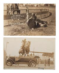 [WESTERN AMERICANA]. A group of 80 RPPCs and photographs of rodeos and cowboys.