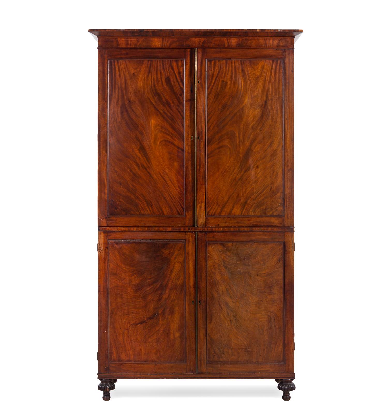A George III Mahogany Linen Press