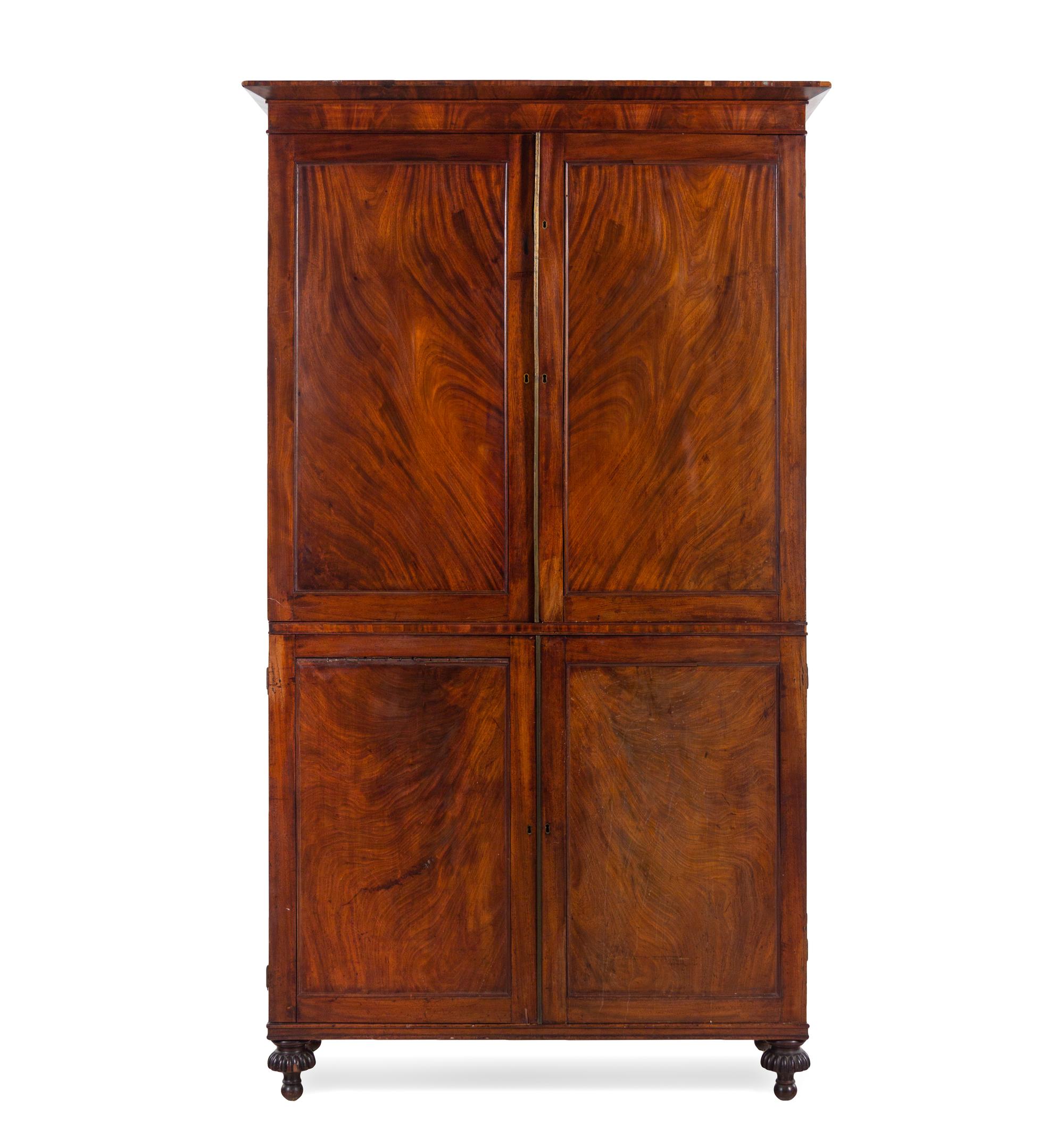 A George III Mahogany Linen Press