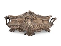 A Louis XV Style Silvered Bronze Centerpiece