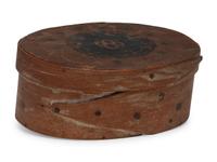 A Paint-Decorated Two-Finger Lidded Box