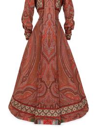 Paisley Shawl House Dress with Watteau Pleat, c.1890